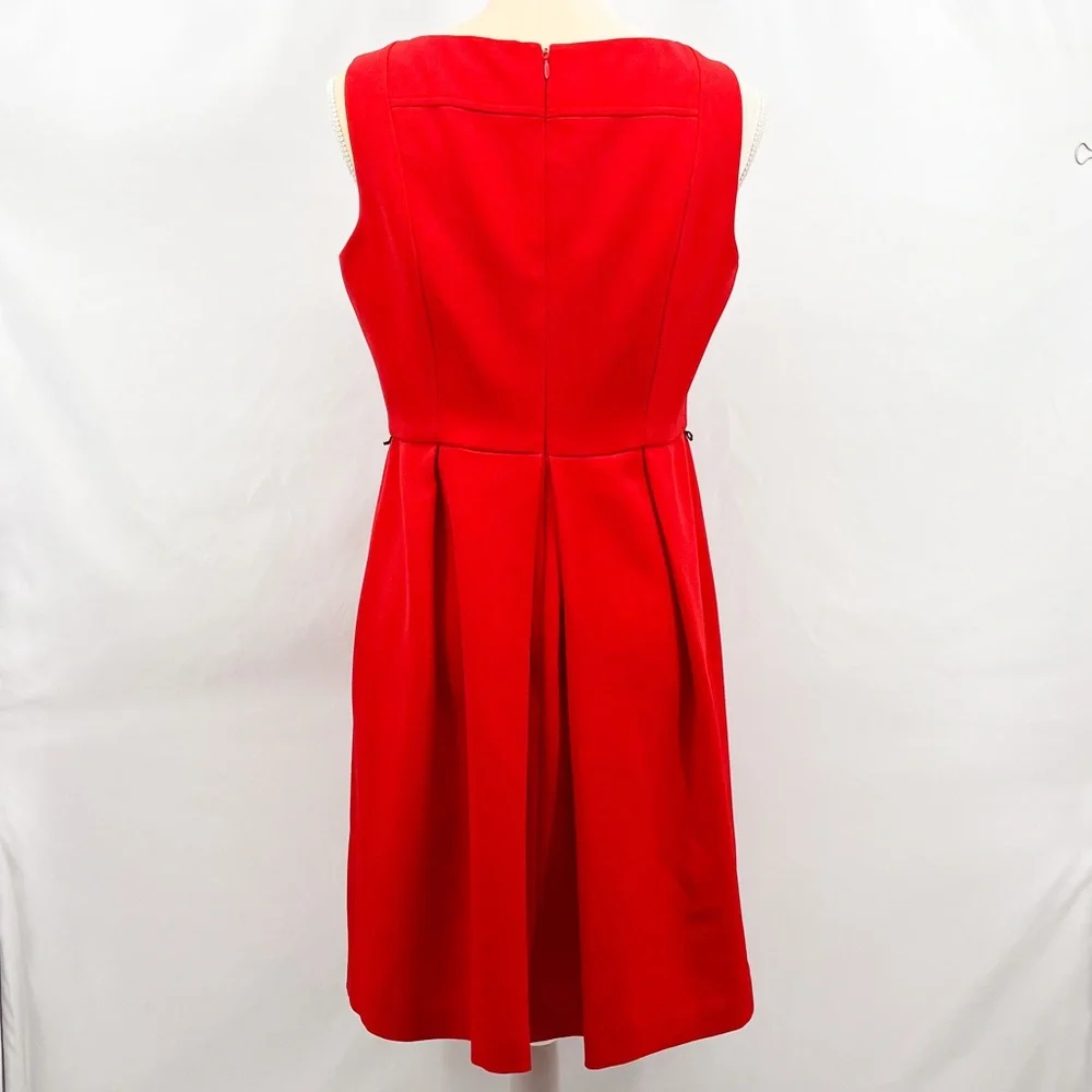 Adrianna Papell A Line Pleated Dress - Picture 4 of 10